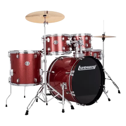 Batería Ludwig Accent Rojo Sparkle LC19514